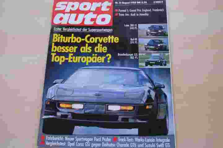 Deckblatt Sport Auto (08/1988)